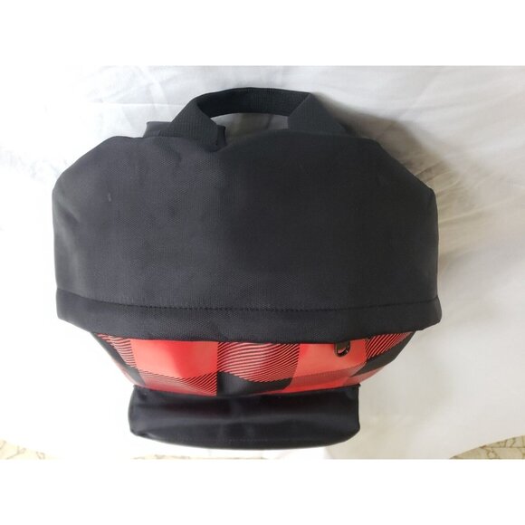 Dsquared2 Wood Backpack Red Buffalo Plaid Lightweight Gym Bag Unisex Rucksack - Picture 7 of 9